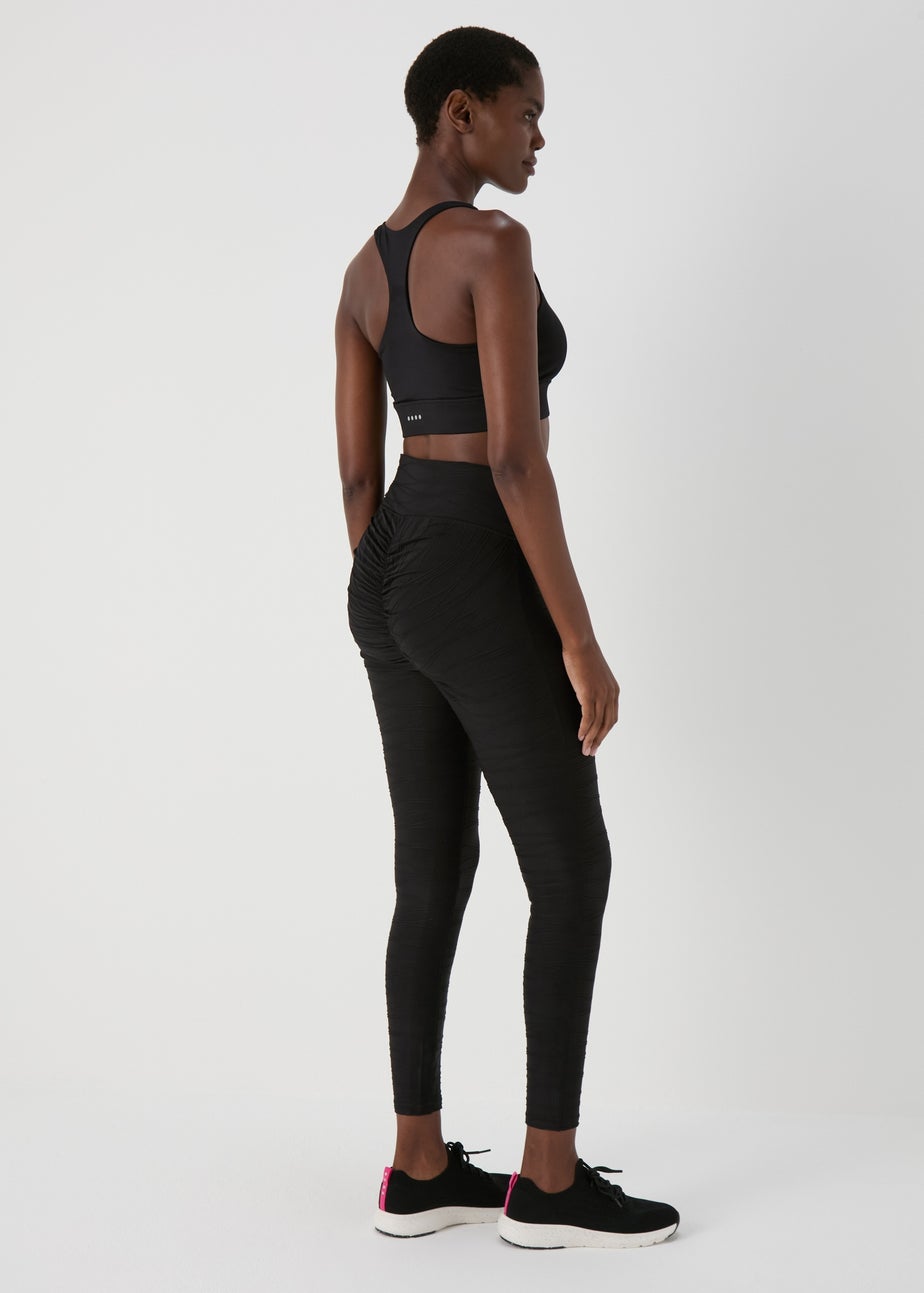 Souluxe Black Ruched Leggings