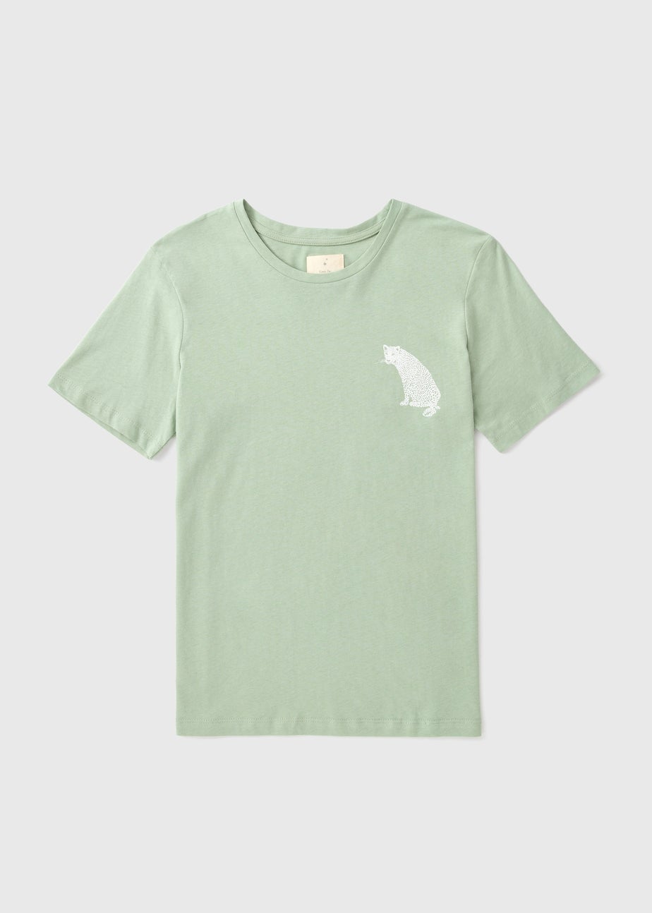 Green Leopard Pyjama T-Shirt