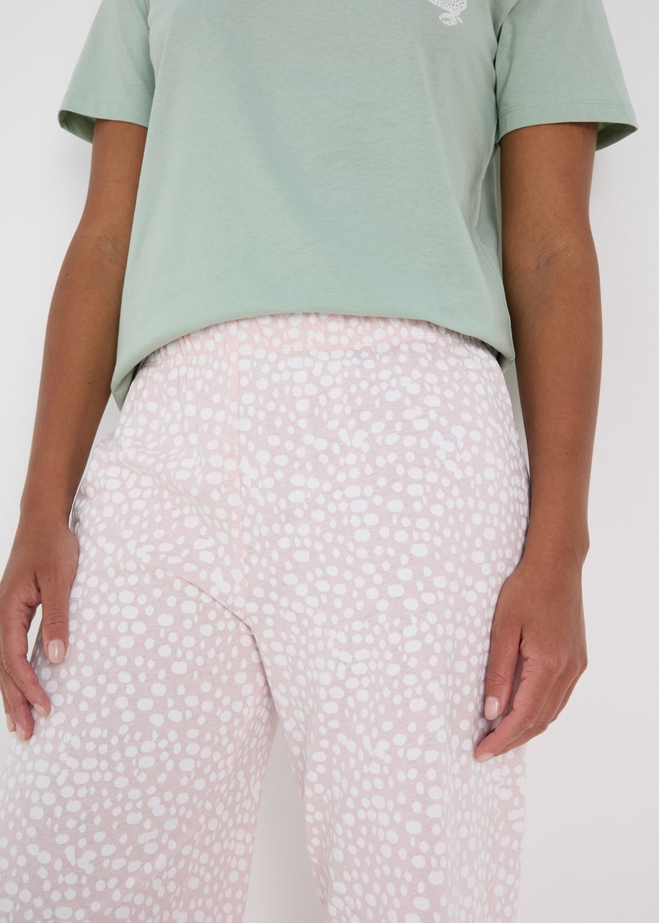 Pink Spot Design Pyjama Bottoms