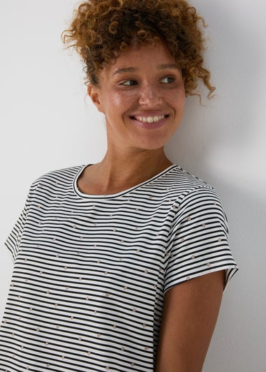 Black Stripe Star Nightie