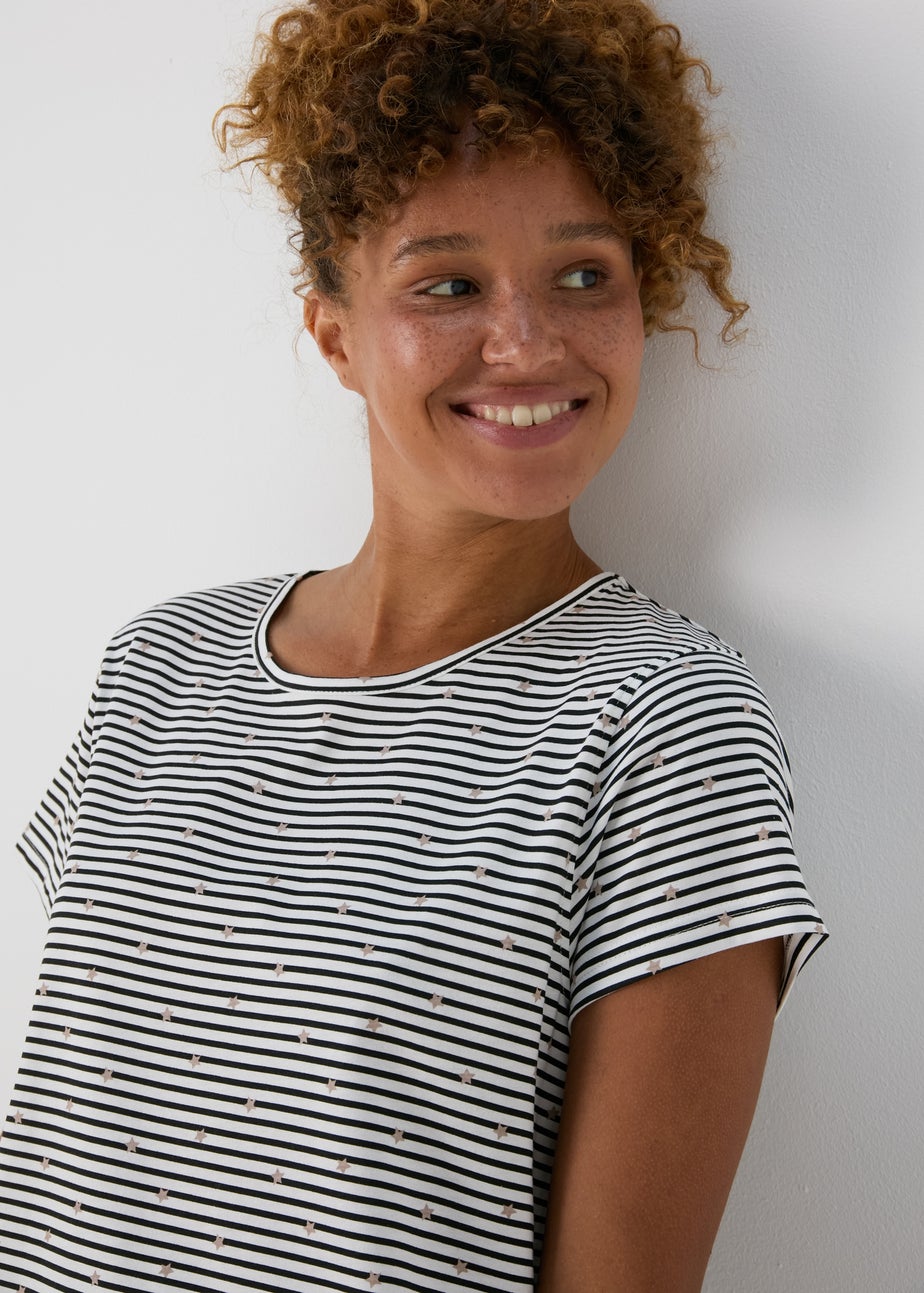 Black Stripe Star Nightie