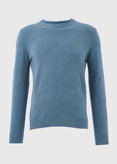 Blue Soft Touch Crew Neck Jumper