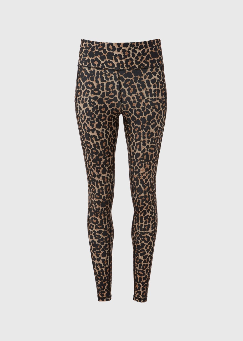 Souluxe Brown Animal Print Leggings