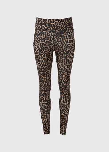 Souluxe Brown Animal Print Leggings