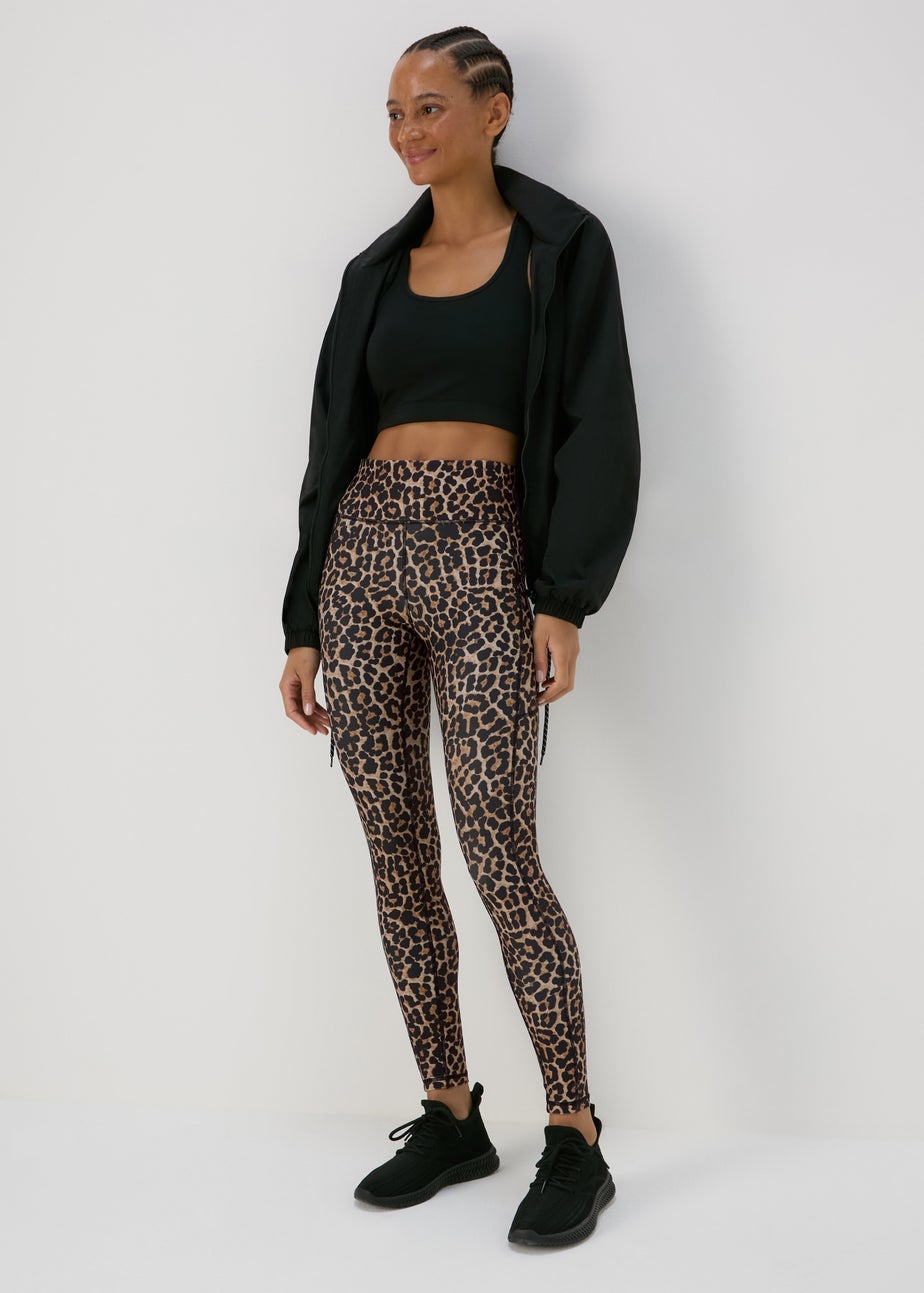 Souluxe Brown Animal Print Leggings