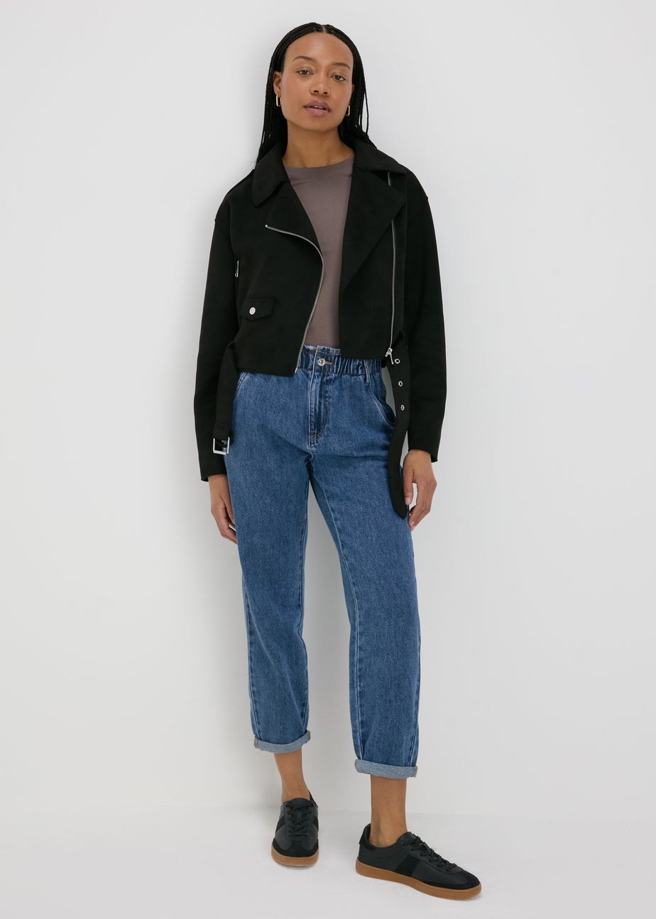 Midwash Blue Paperbag Jeans