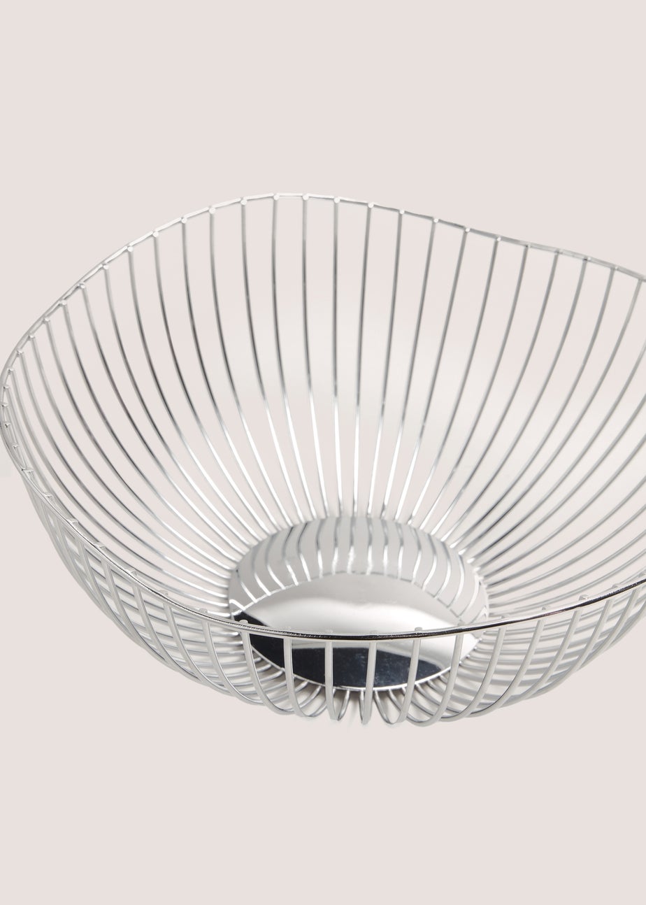 Chrome Fruit Bowl (28cm x14cm)