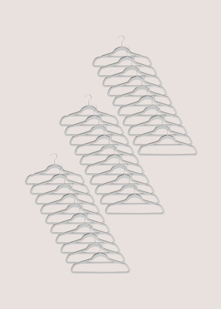 30 Pack Grey Hangers (45cm x 24cm)