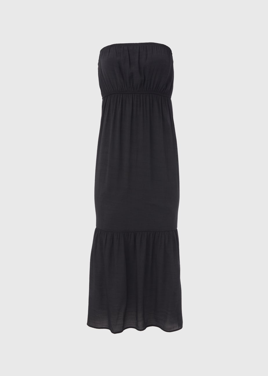 Black Bandeau Maxi Dress