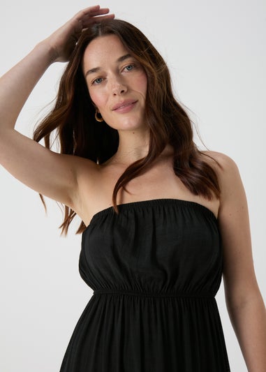 Black Bandeau Maxi Dress