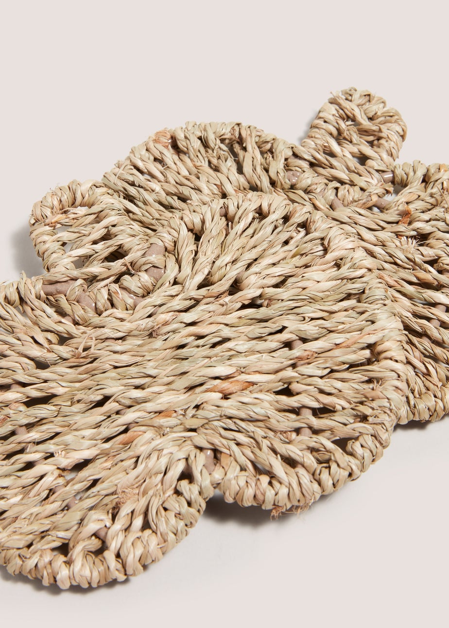 2 pack Pumpkin Woven Coasters (14.5x13)