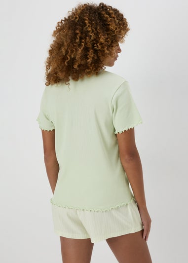 Green Pyjama Short Set