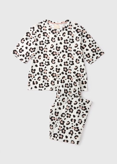 Cream Animal Print Pyjama Set
