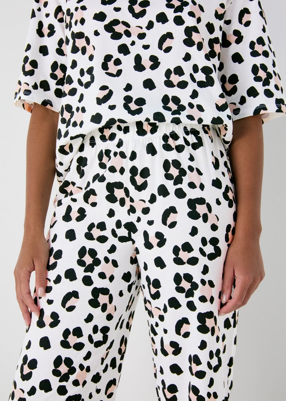 Cream Animal Print Pyjama Set
