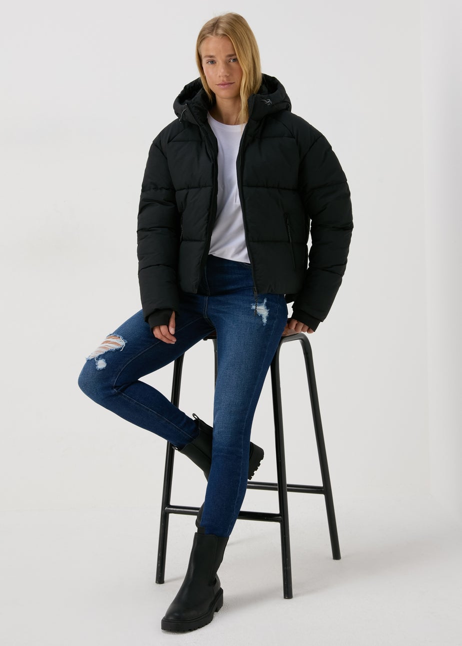 Black Padded Short Coat