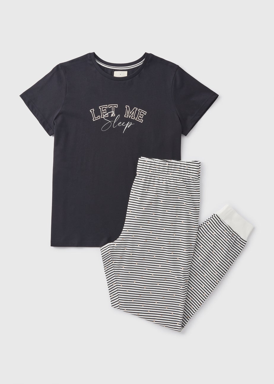 Charcoal Let Me Sleep Pyjama Set