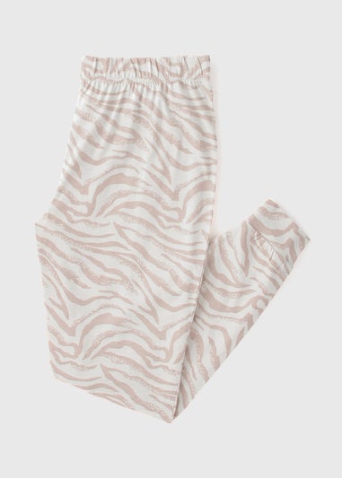 Cream Animal Print Pyjama Bottoms