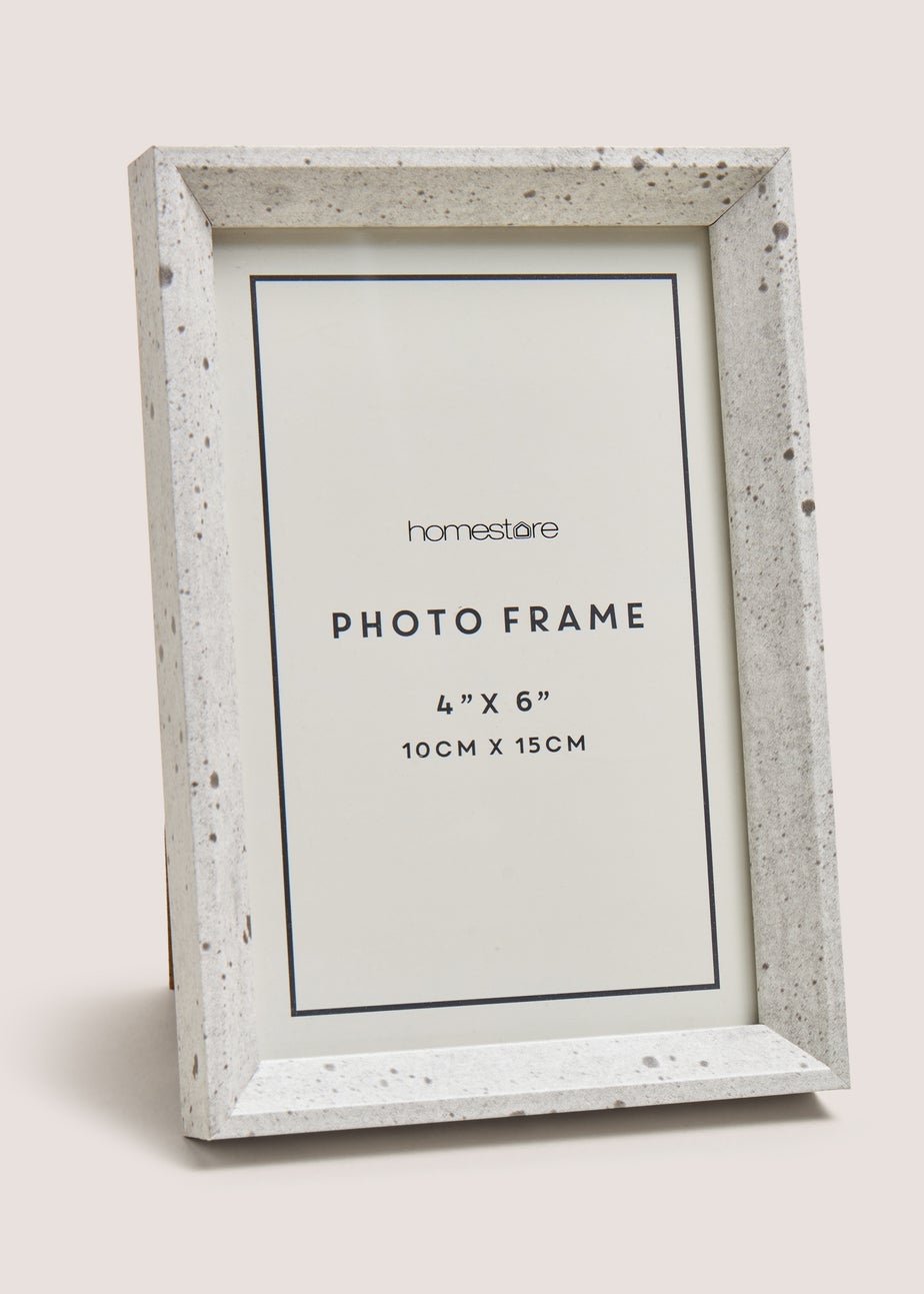 Grey Concrete Effect Frame (4inch x 6inch)