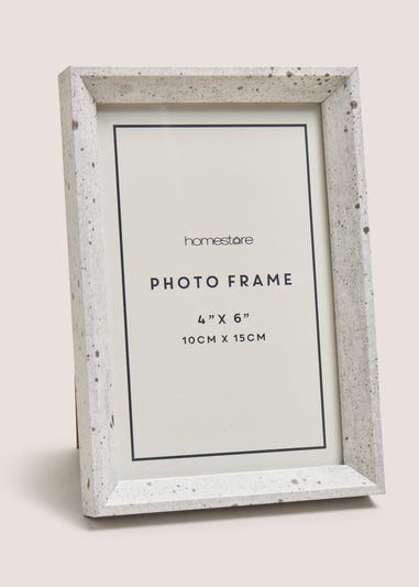 Grey Concrete Effect Frame (4inch x 6inch)