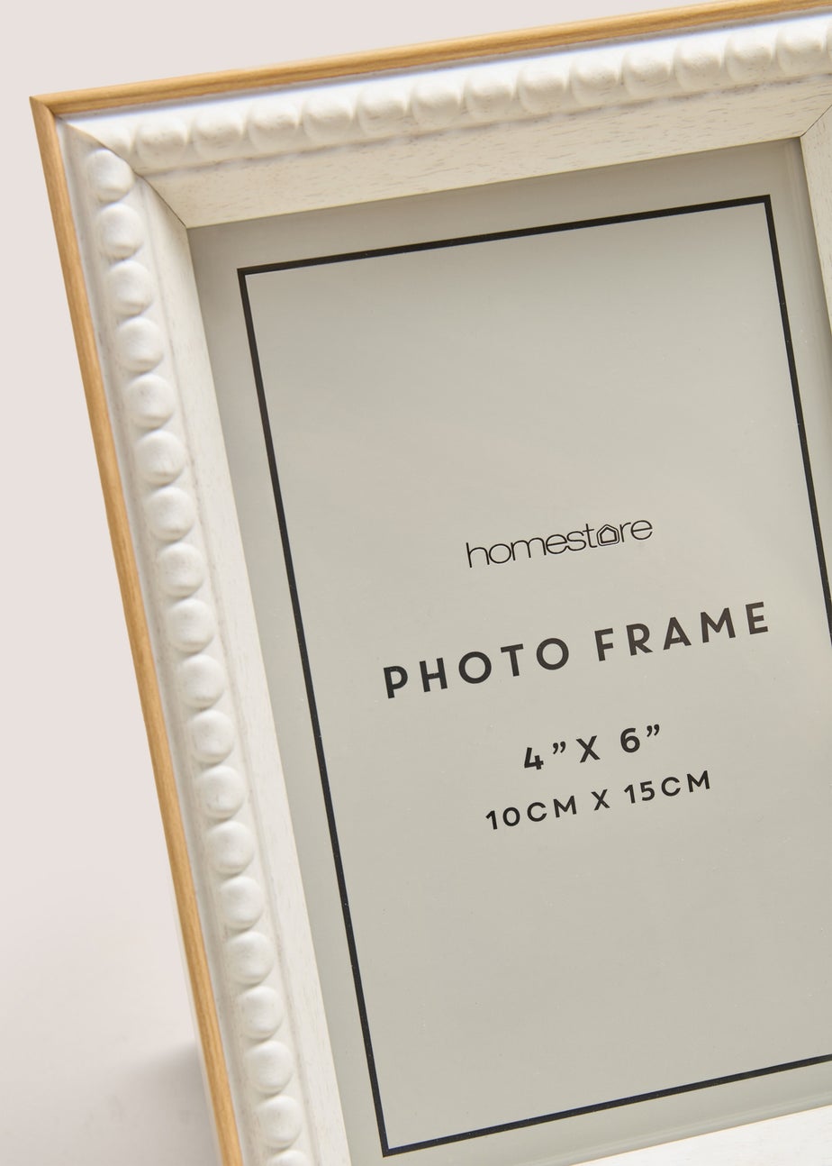 White Bobble Edge Frame