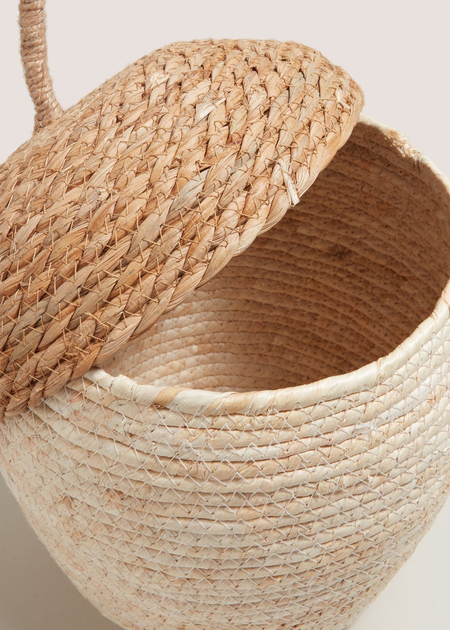 Neutral Acorn Storage Basket (38cmx28cm)