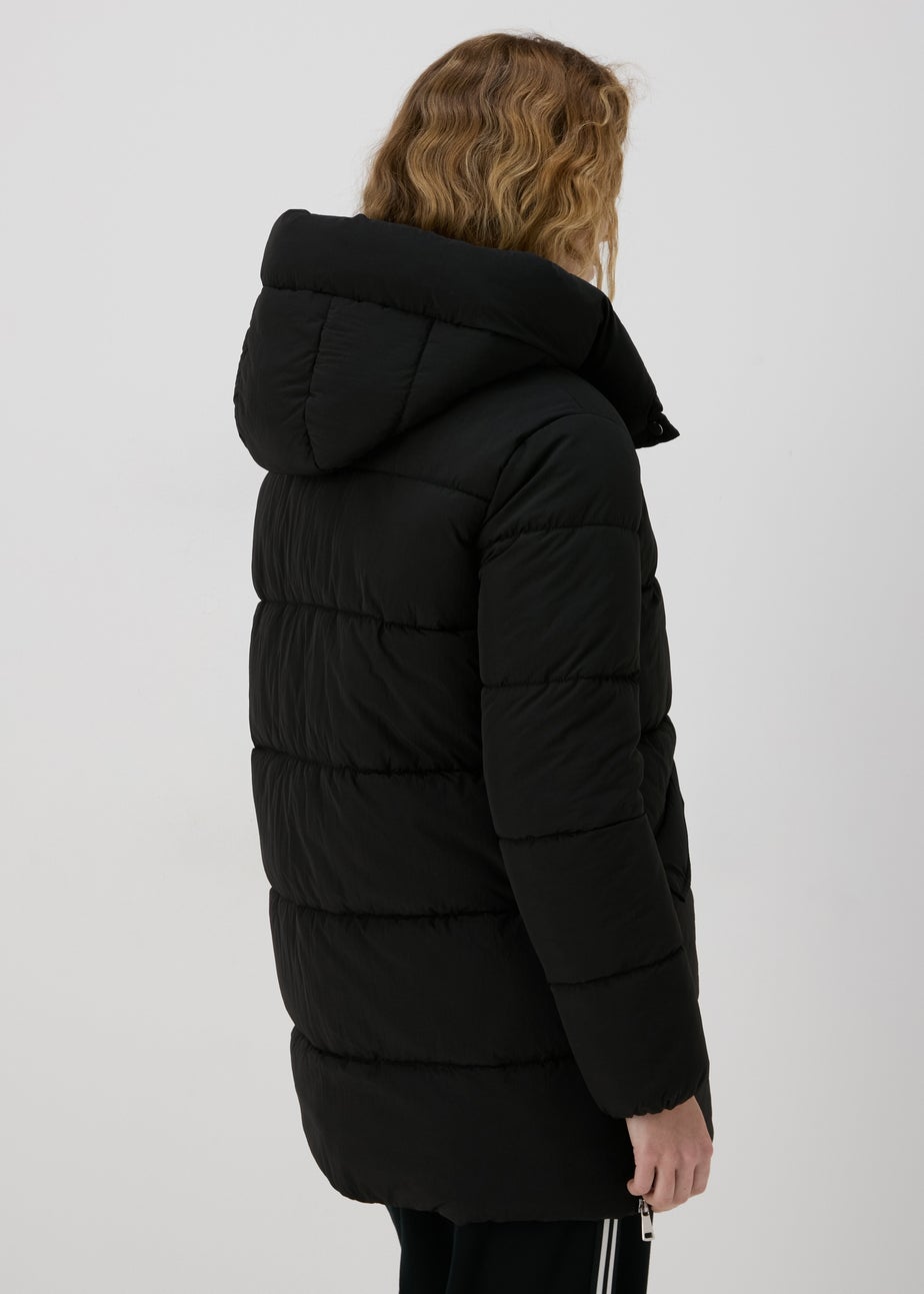 Black Mid Padded Coat