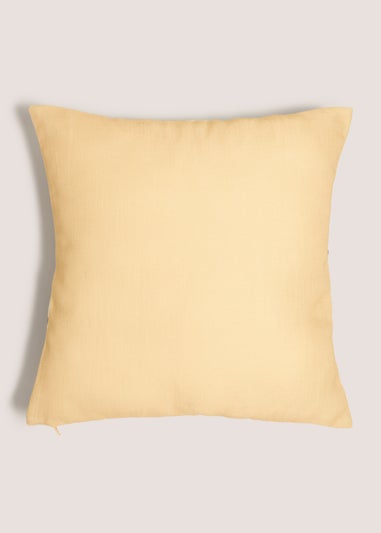 Cream Floral Print Cushion