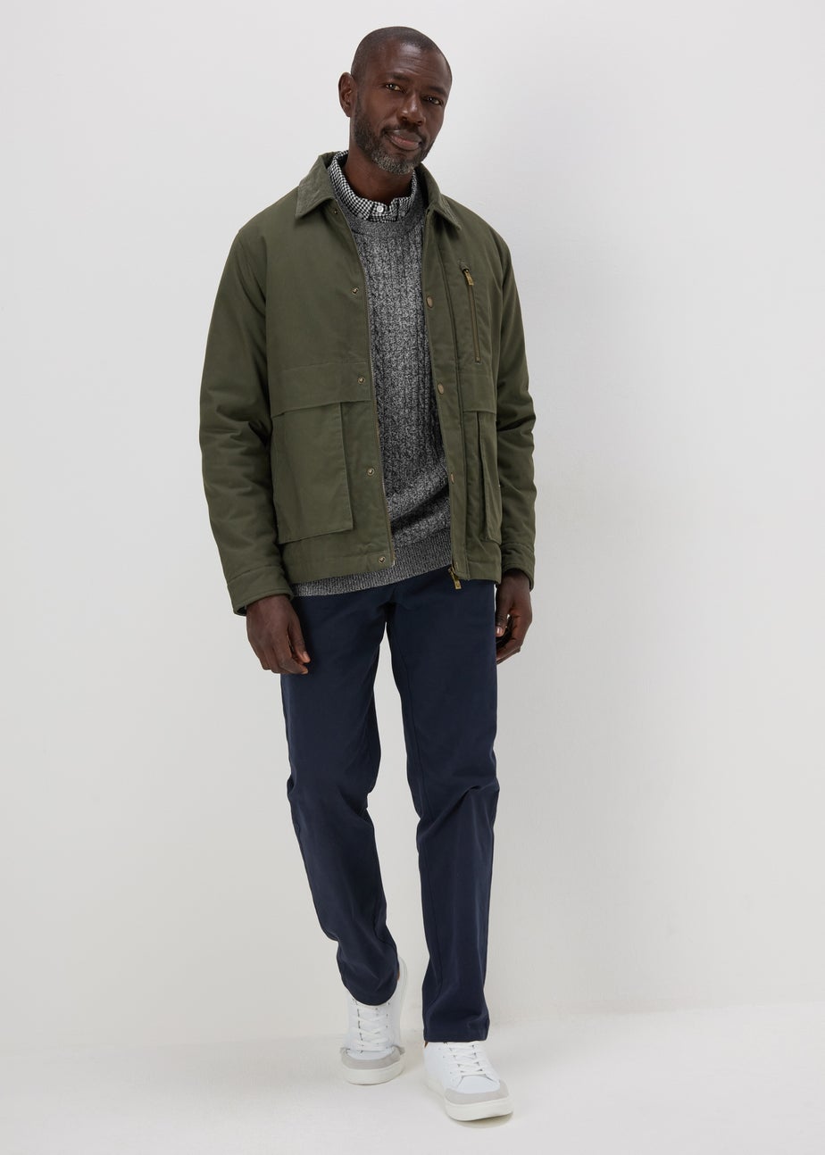 Lincoln Grey Cable Knit Jumper