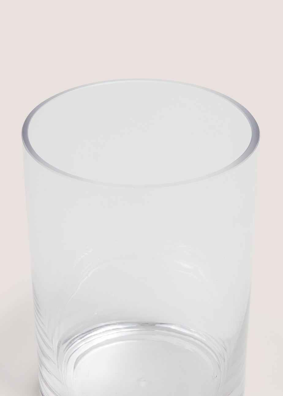 Clear Glass Vase (18x12x12cm)