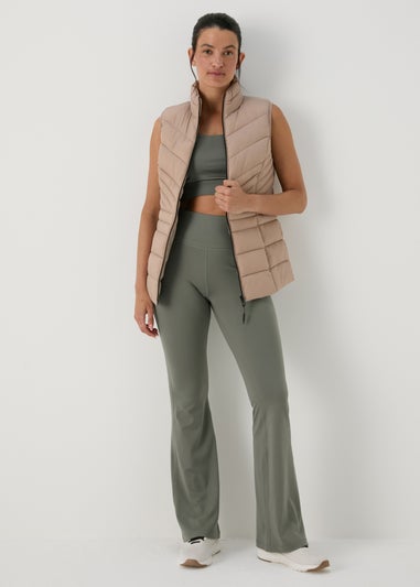 Souluxe Khaki Flare Leggings