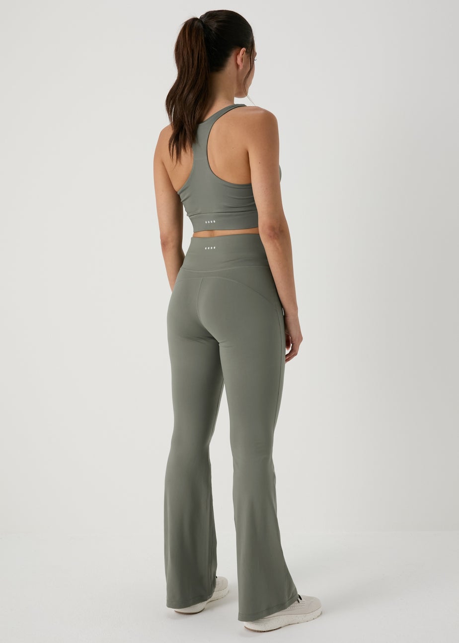 Souluxe Khaki Flare Leggings