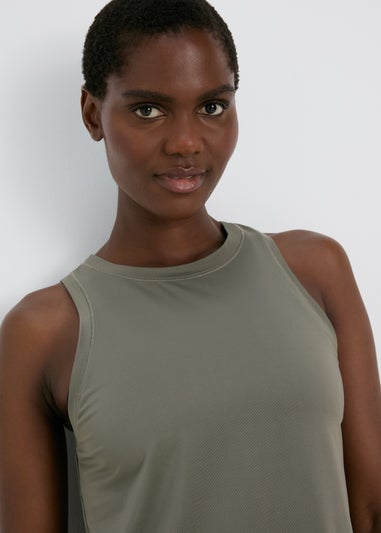 Souluxe Green High Neck Vest Top