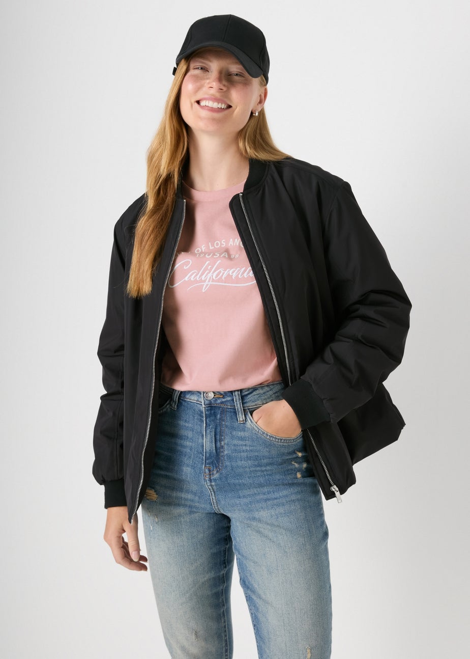 Pink Oversized Graphic T Shirt