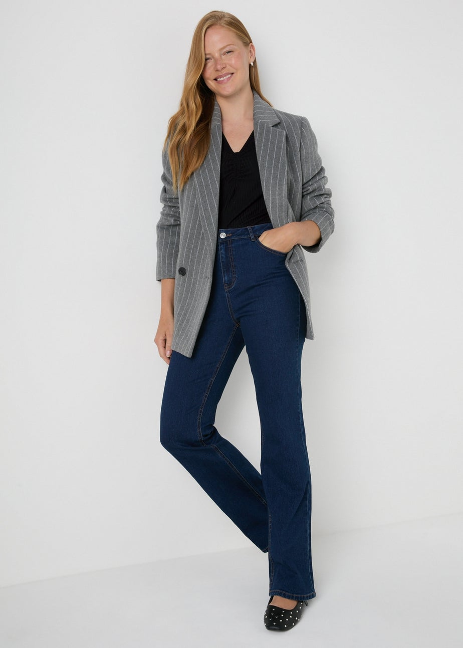 Black Ruched Front Top