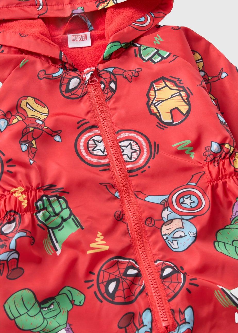 Marvel Kids Showerproof Red Avengers Puddle Suit (1-7yrs)