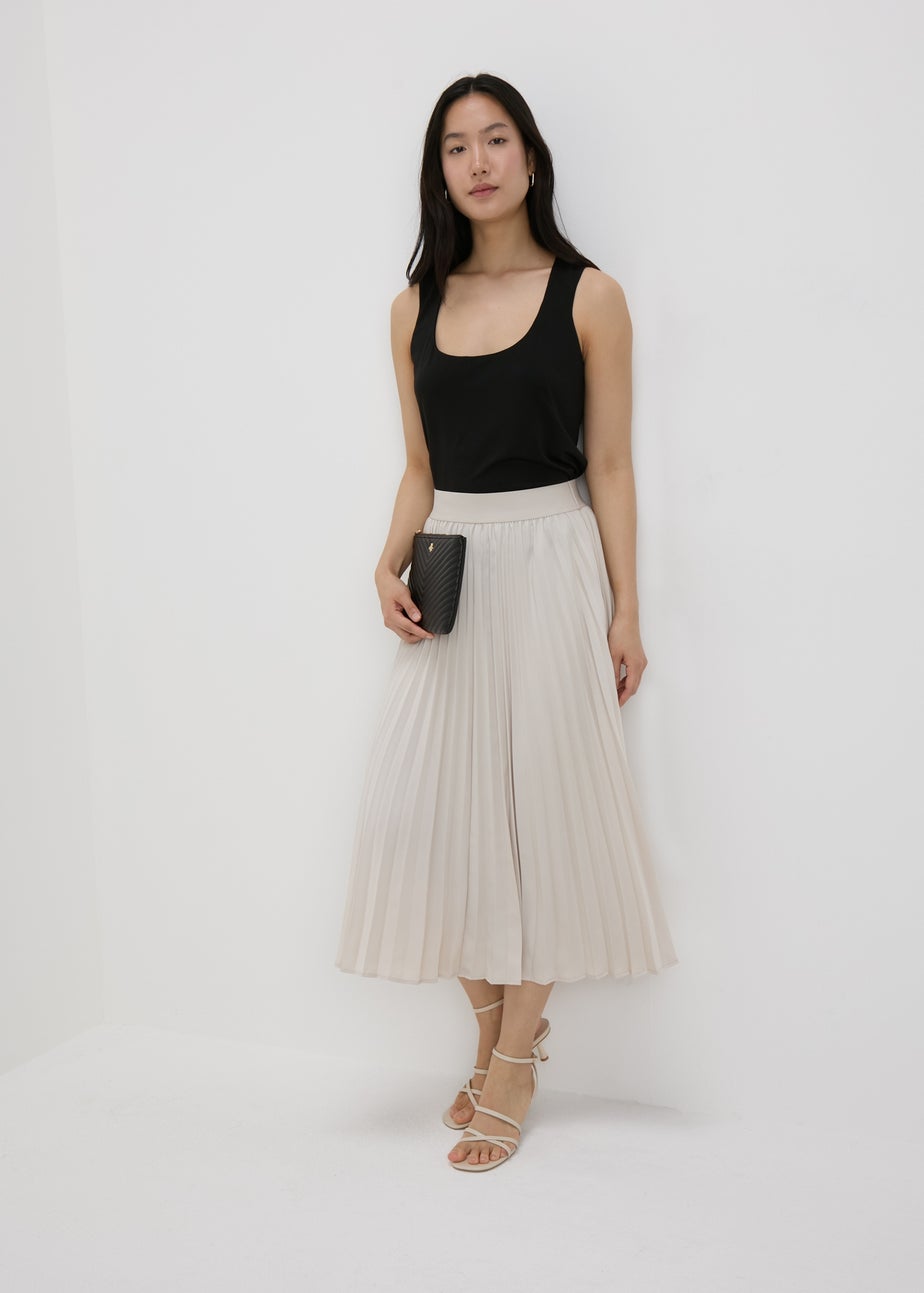 Black Double Layer Vest Top