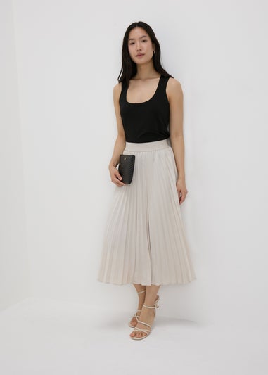 Black Double Layer Vest Top