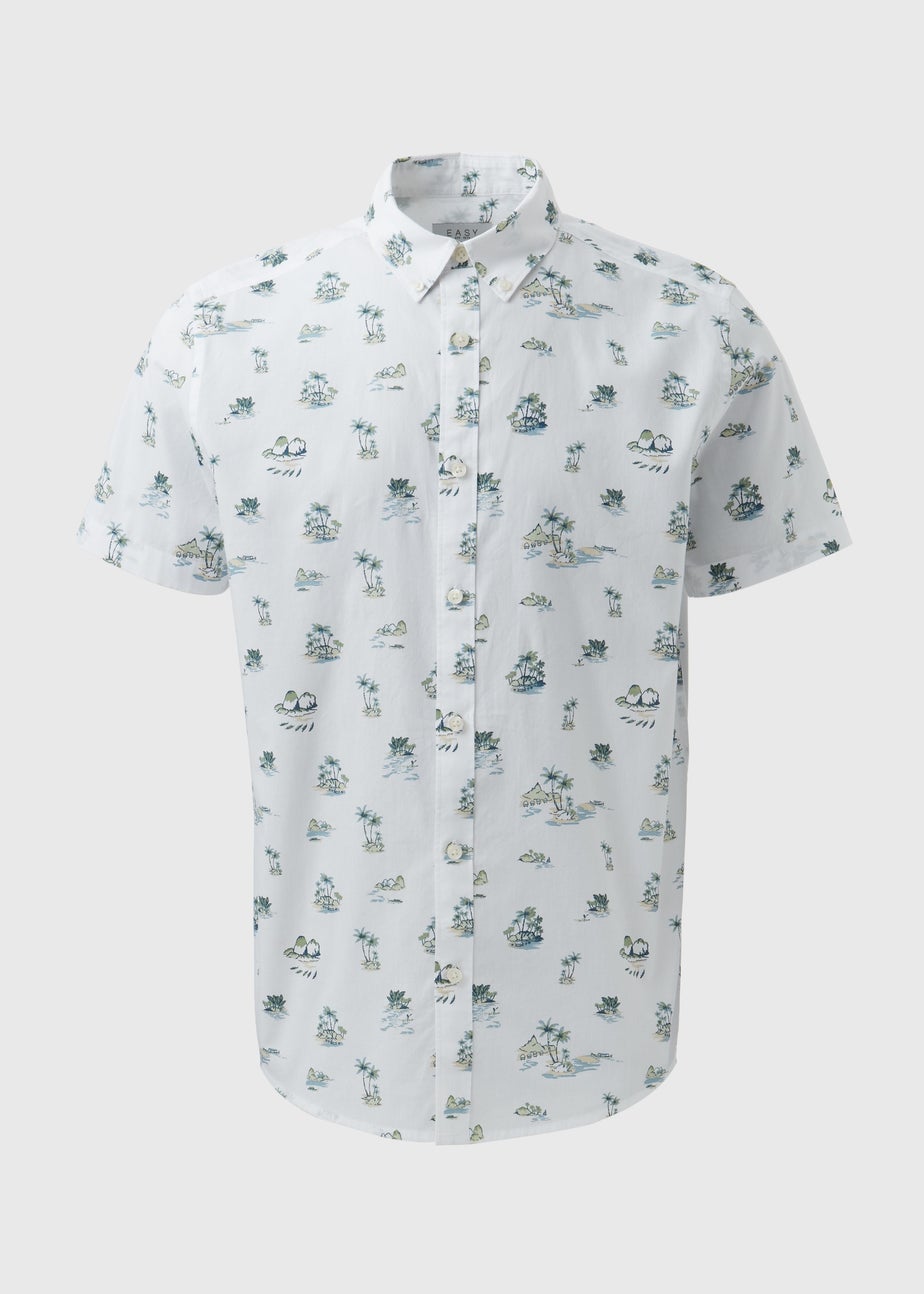 White Island Print Shirt