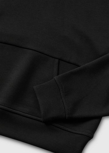 Girls Black Soft Touch Hoodie (7-15yrs)