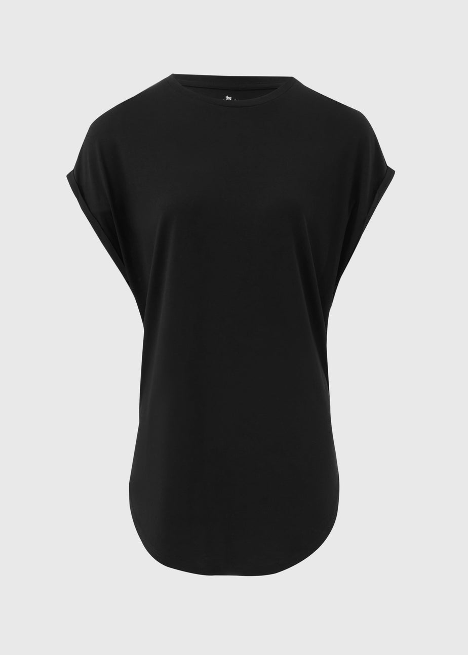 Black Longline T-Shirt