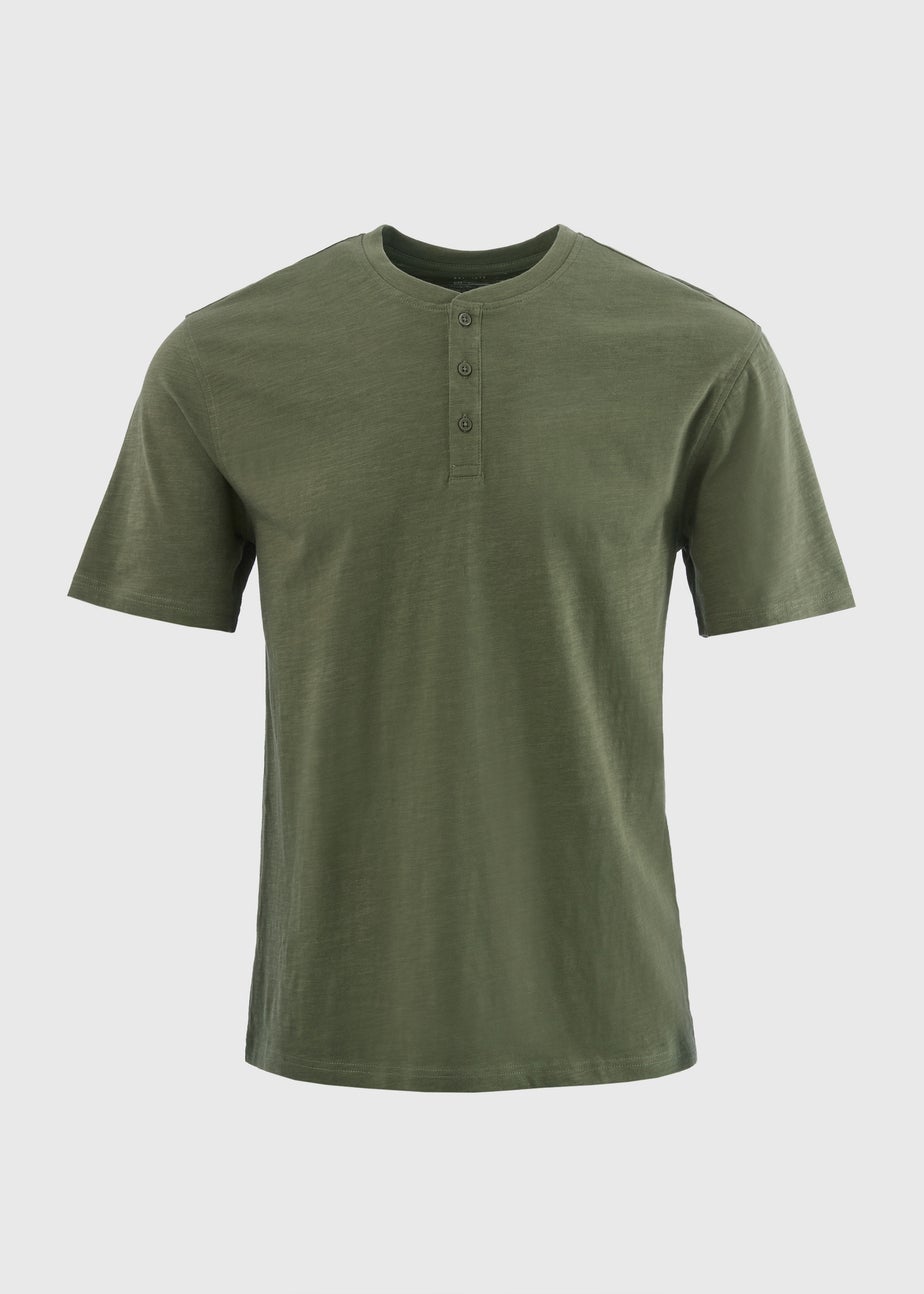Khaki Grandad T-Shirt