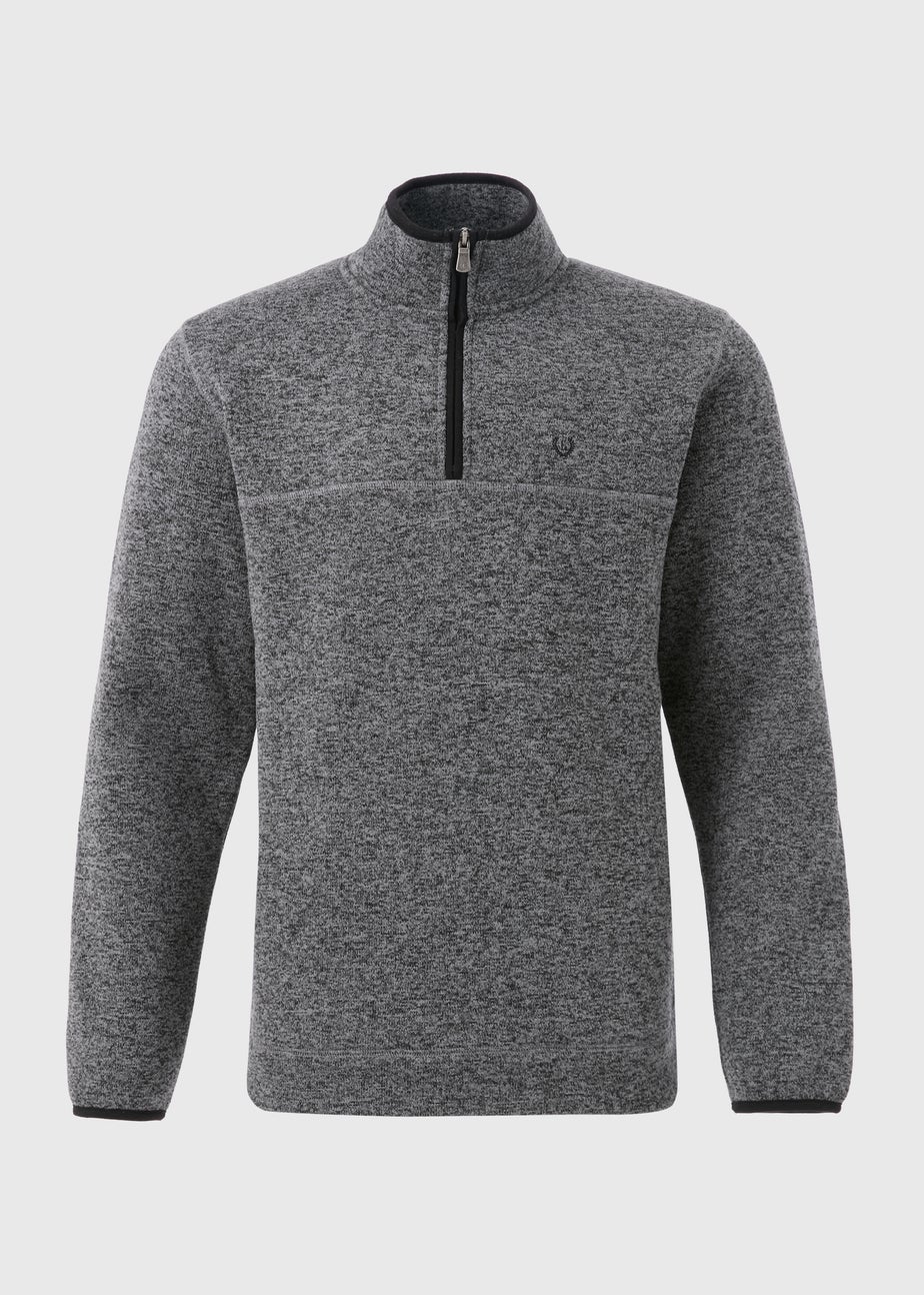Lincoln Grey 1/4 Zip Fleece