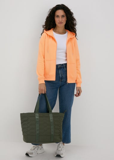 Orange Zip Up Hoodie