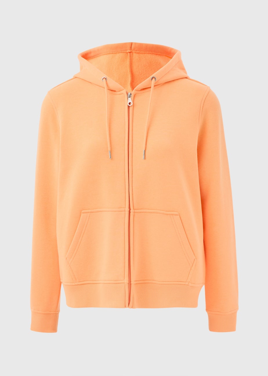Orange Zip Up Hoodie