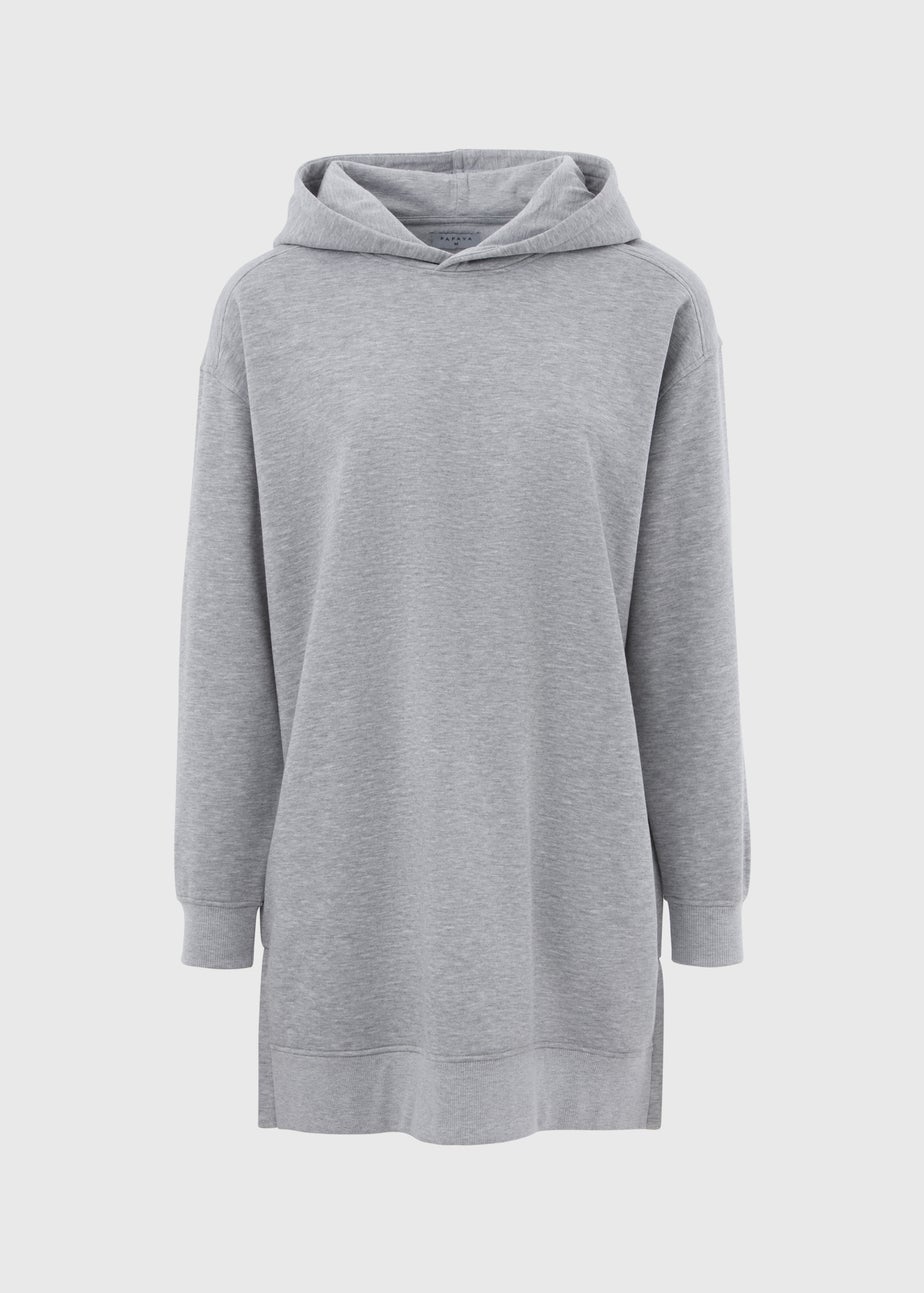 Grey Longline Hoodie
