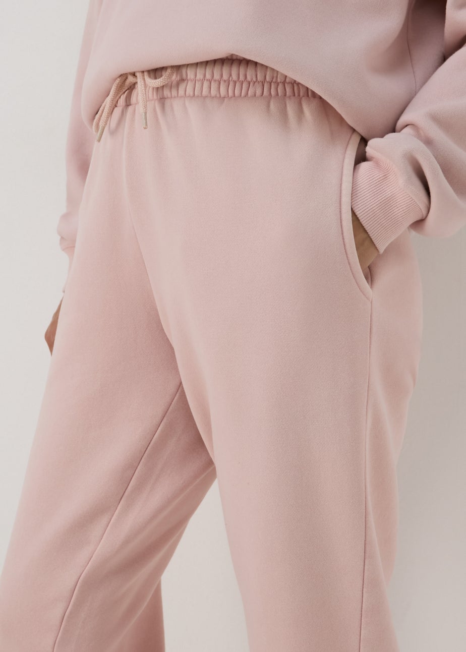 Pink Acid Wash Jogging Bottoms