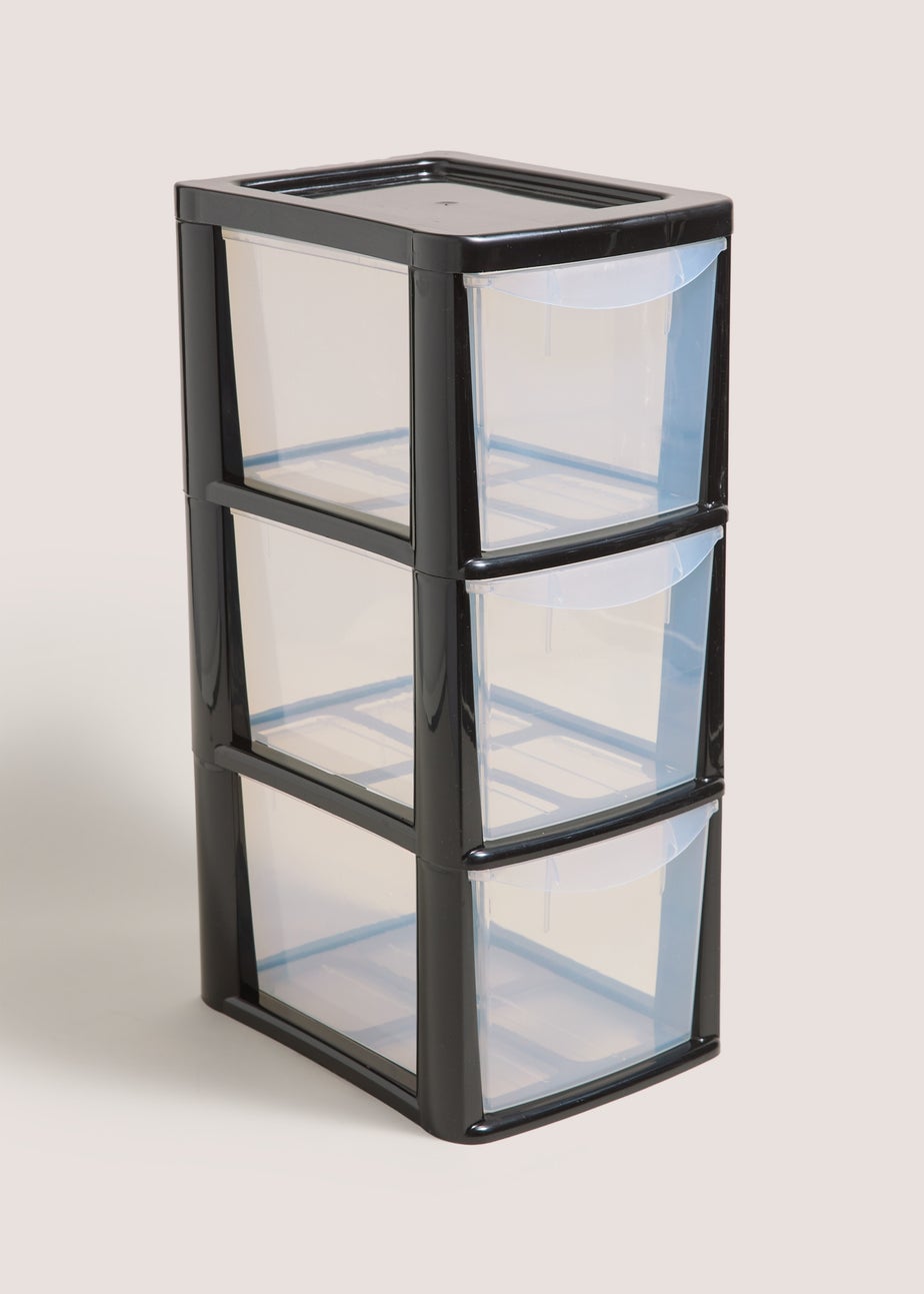 Black Small Drawer Tower