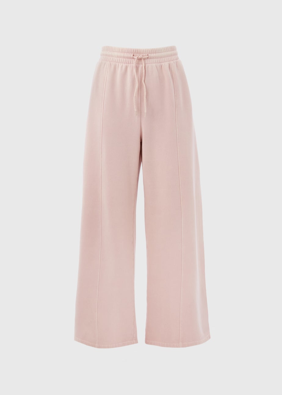 Pink Wide Leg Jogging Bottoms