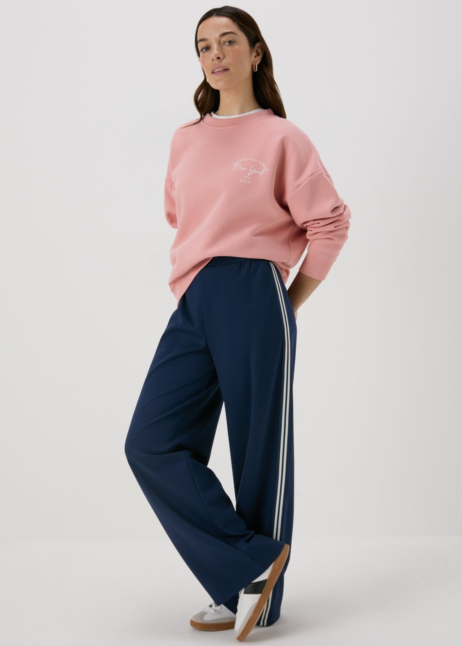 Pink Print Sweatshirt