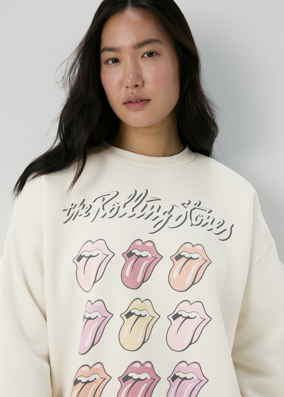 Cream Rolling Stone Sweatshirt